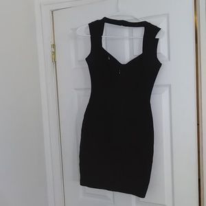 Black Herve Leger cocktail dress size Small